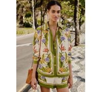 Farm Rio Farm Rio Green Tropical Scarf Sand Shirt Green small