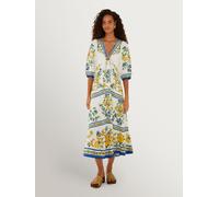 Farm Rio Farm Rio White Emily Floral Tapestry Maxi Dress White S (EU 36-38)