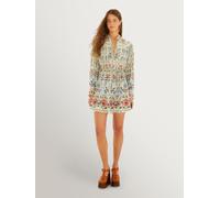 Farm Rio Farm Rio White Stitched Garden Mini Dress White M (EU 40-42)