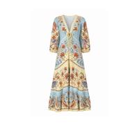 Farm Rio, Femme, Robes, Multicolore, Taille: 36 FR Boho Beauty Butter Maxi Dress