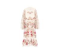 Farm Rio - Royal Garden Long Sleeve Crochet Midi Dress - Femme - Robes - Multicolore - Taille: 38 FR
