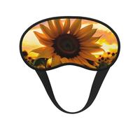 Farm Sunflower Masque pour les yeux universel léger Idéal pour les voyages, les siestes au bureau et le travail de quart de travail fournit un environnement de sommeil confortable