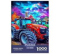 Farm Tracteurs Puzzle 1000 Pièces, Difficile Puzzles pour Adults Enfant, Jeu De Défi Intellectuel 38x26cm/1000pcs