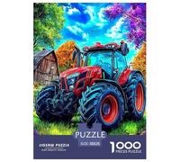 Farm Tracteurs Puzzle 1000 Pièces, Puzzles Difficiles Adaptés Aux Adultes Et Aux Enfants, Jeu De Défi Intellectuel 38x26cm/1000pcs