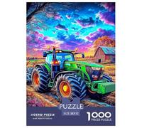 Farm Tracteurs Puzzle 1000 Pièces, Puzzles Difficiles Adaptés Aux Adultes Et Aux Enfants, Jeu De Défi Intellectuel 52x38cm/1000pcs