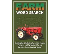 Farm Word Search: Challenging & Relaxing Rural Life Puzzles - Features real Agricultural Terms | Perfect Gift for Kids, Teens, Adults & Seniors | ... Time, Travel or Gifting | On-the-Go Fun.