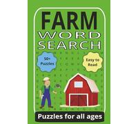 Farm Word Search Puzzle Book: Word Search with Easy to Read Print about Farms, Animals, Gardening and More | 6x9 inches, 110 pages | 50+ Puzzles ... Gift for Vacations, Holidays, and Special Events.