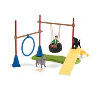 Schleich 42536 Divertissement pour Chiens, dès 3 Ans, Farm World - Coffret, 19 x 6 x 14,6 cm