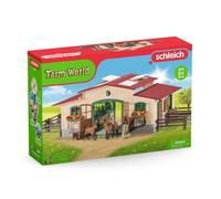 Schleich Figurine écurie avec chevaux et accessoires 42195