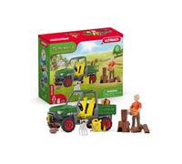 Schleich Figurine Farm World Forester avec véhicule