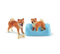 Farm world - mère et chiot shiba inu