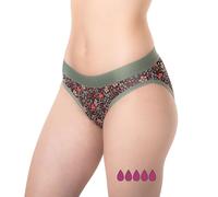 FARMA INCA Culotte menstruelle Flux Abondant - Culotte Menstruelle Réutilisable et Écologique - Protection Contre Les Pertes d'Urine - 95% Coton - Lavable - x1 - Culotte Menstruelle Taille Basse (XL)