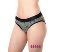 FARMA INCA Culotte menstruelle Flux Abondant - Culotte Menstruelle Réutilisable et Écologique - Protection Contre Les Pertes d'Urine - 95% Coton - Lavable - x1 - Culotte Menstruelle Taille Basse (M)