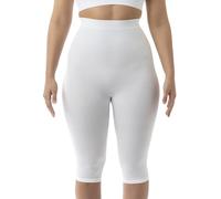 FarmaCell 123 (Blanc, 3XL/4XL) Corsaire Massant Anti-Cellulite Legging Femme Taille Haute