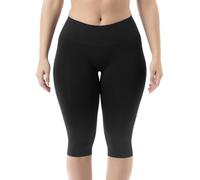 Farmacell Bodyshaper 604Y (Noir, 3XL) Legging Court Minceur, Gainant, Corsaire Femme, Legging 3/4 Anti Cellulite
