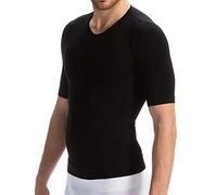 Farmacell Man 419H (Noir, M) T-Shirt à Manche Courte Homme adhérent de Contention avec Fil Heat Thermique et Protecteur