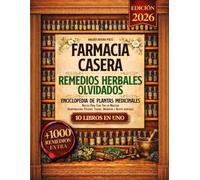 Farmacia Casera - Enciclopedia de Plantas Medicinales: 10 Libros en 1 - Desintoxicación, Pociones, Tisanas, Ungüentos y Aceites Asenciales. Recetas para todo tipo de malestar. Con 1000 recetas extra