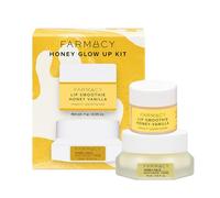 Farmacy Honey Glow Up Coffret cadeau - Comprend un hydratant pour le visage Honey Halo Ceramide + un smoothie à lèvres format voyage - Prépare et repulpe la peau pour l'application du maquillage