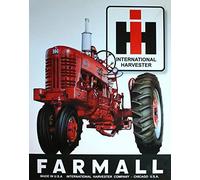Farmall Plaque métallique Chicago USA Tractor International Harvester Ih 20,3 x 30,5 cm