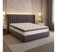 Farmarelax Matelas Simple à Ressorts ensachés, 80 x 190 cm, Hauteur 26 cm, Mousse à mémoire de Forme, Ressorts ensachés, Bande 5D Respirante, 5 Zones, sous Vide, Spring Rest Memo