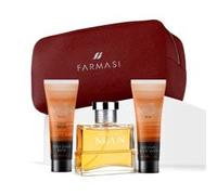 Farmasi Shooters Man, coffret cadeau homme 4 produits avec parfum de 100 ml, gel douche 100 ml, lotion after shave 100 ml, beauté homme imperméable 575 g