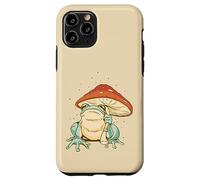 Farmcore Frog and Mushroom Umbrella Aesthetic Cottagecore Coque pour iPhone 11 Pro