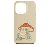 Farmcore Frog and Mushroom Umbrella Aesthetic Cottagecore Coque pour iPhone 13 Pro