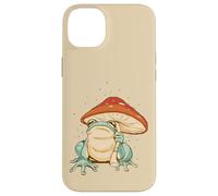 Farmcore Frog and Mushroom Umbrella Aesthetic Cottagecore Coque pour iPhone 14 Plus