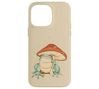 Farmcore Frog and Mushroom Umbrella Aesthetic Cottagecore Coque pour iPhone 14 Pro Max