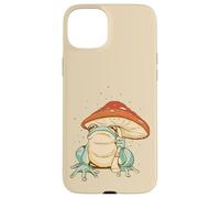 Farmcore Frog and Mushroom Umbrella Aesthetic Cottagecore Coque pour iPhone 15 Plus