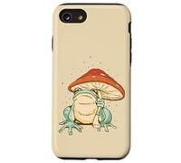 Farmcore Frog and Mushroom Umbrella Aesthetic Cottagecore Coque pour iPhone SE (2020) / 7/8