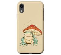 Farmcore Frog and Mushroom Umbrella Aesthetic Cottagecore Coque pour iPhone XR