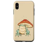 Farmcore Frog and Mushroom Umbrella Aesthetic Cottagecore Coque pour iPhone XS Max