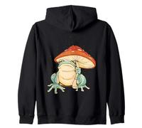 Farmcore Frog and Mushroom Umbrella Aesthetic Cottagecore Sweat à Capuche