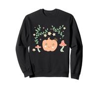 Farmcore Mushroom Cute Pastel Pumpkin Cottagecore Aesthetic Sweatshirt