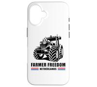 Farmer Freedom Pays-Bas : Soutien aux convois de tracteurs Coque pour iPhone 16
