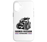 Farmer Freedom Pays-Bas : Soutien aux convois de tracteurs Coque pour iPhone 16 Plus