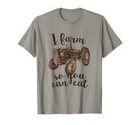 Farmer I Farm So You Can Mange Tractor Farming T-Shirt