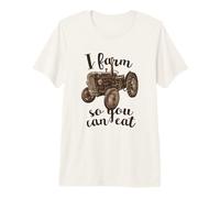 Farmer I Farm So You Can Mange Tractor Farming T-Shirt Haut de Gamme