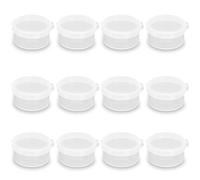 Farmer Mani Lot de 24 boîtes de rangement transparentes pour perles rondes de 27 g pour petits articles et autres projets d'artisanat, organisateur de bijoux