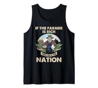 Farmer Nation Œuf de Poule rétro Motif Ferme Débardeur