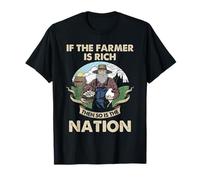 Farmer Nation Œuf de Poule rétro Motif Ferme T-Shirt