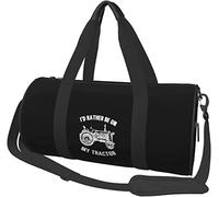Farmer Tracteur Voyage Bagages Duffel Bag Sports Rolling Pliable Duffel Bag, Noir