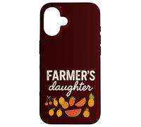 Farmer's Daughter Cute Fruit Graphic Country Girls & Women Coque pour iPhone 16