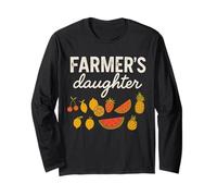 Farmer's Daughter Cute Fruit Graphic Country Girls & Women Manche Longue