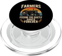 Farmers Feeding You Quietly Rustique Motif Tracteur Vintage PopSockets PopGrip pour MagSafe