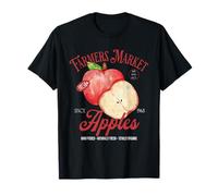 Farmers Market Pommes Farm Fresh Vintage Fruit Retro Pommes T-Shirt