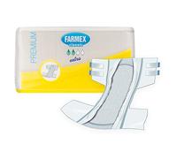 Farmex Couches pour Adultes Premium Extra- Culotte TNT super absorbante, sans latex, respirante et hypoallergénique - Respectueux de la peau - 30 pièces - Taille L