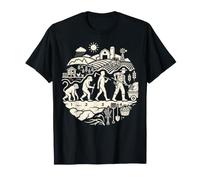 Farmhand Evolution Farming Harvest Agriculture Design T-Shirt