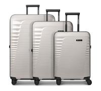 Farmhood Eco Edition 4 roues Set de valises 3 pièces avec soufflet d'extension beige